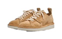 SCARPA ALLACCIATA P01 DONNA IN SUEDE CHAMPAGNE